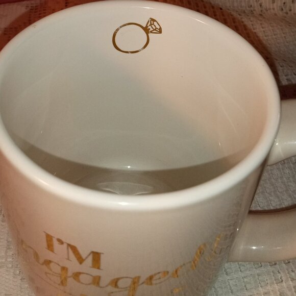 ENGAGEMENT AND CONGRADULATIONS COLORFUL KITCHEN COFFEE AND TEA LOT OF 2 MUGS - Picture 5 of 12